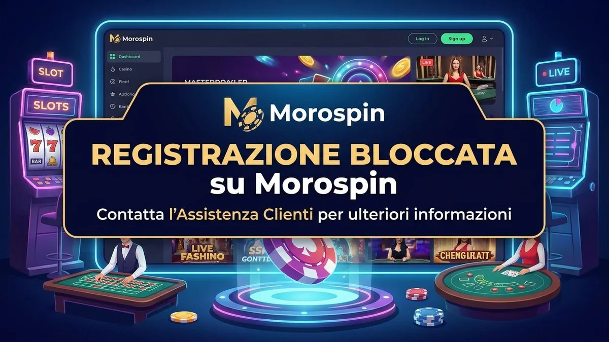 Registrazione con bonus su Morospin